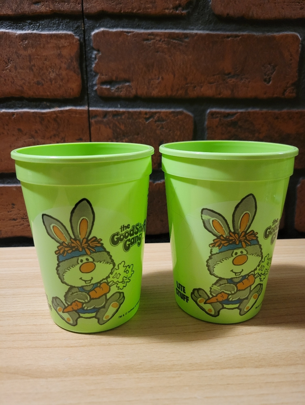 Vintage Wendy's The GoodStuff Gang Plastic Drink Cups 1984
